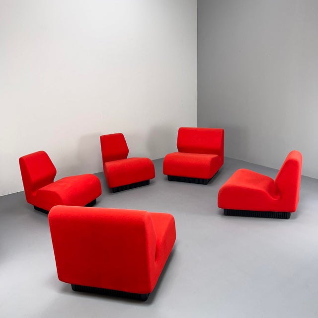 Extraordinary pop art sofa that can also be used as an armchair when placed on its own. The individual parts are...