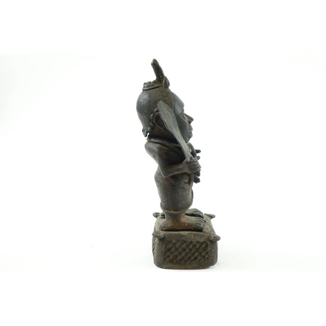 Antique Bronze African Sculpture of a Warrior. Made in the 19th Century