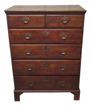 Georgian Six Drawer Oak Chest of Drawers, 1800