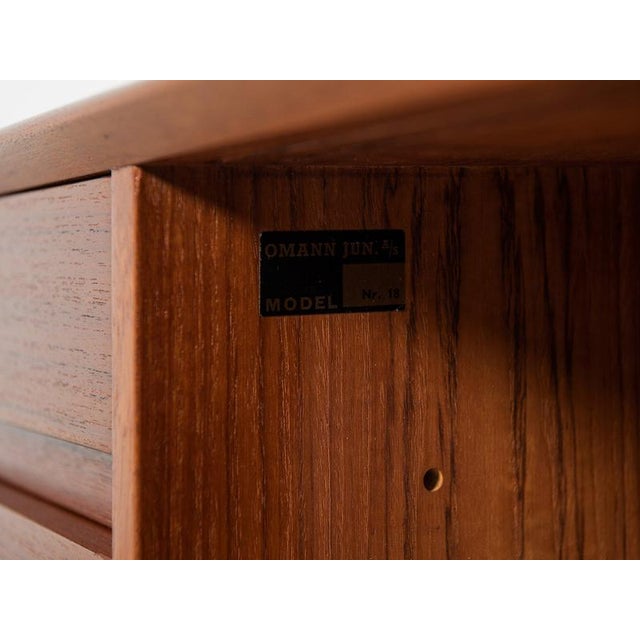Midcentury Modern Danish Model 18 Sideboard in Teak by Omann Jun, 1960s For Sale - Image 12 of 13