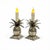 Pair of Vintage Silver-Plated Pineapple Candlesticks Add a touch of timeless elegance to your home with this charming pair...