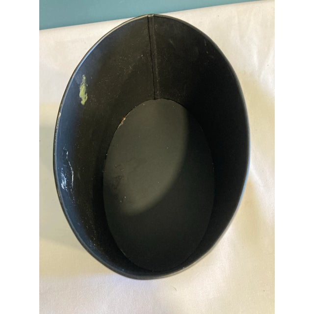 Vintage Toleware Small Oval Map Cachepot For Sale In Oklahoma City - Image 6 of 9