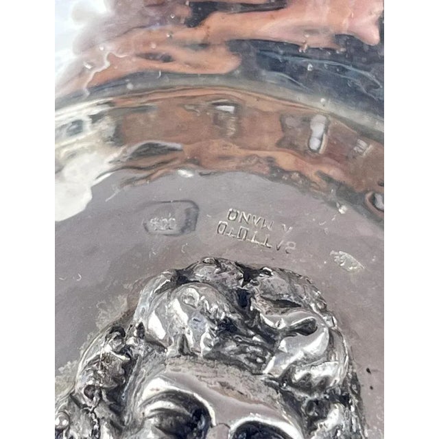 Jatta Centerpiece in Hand-Wrought 800 Silver, Italy, 1980s For Sale - Image 9 of 12