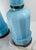 Early 20th Century Pair of French Baby Sky Blue Opaline Glass Table Lamps For Sale - Image 11 of 14