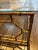 1970s Mid-Century Modern and Hollywood Regency Faux Bamboo Metal & Glass Square Coffee Table For Sale - Image 10 of 11