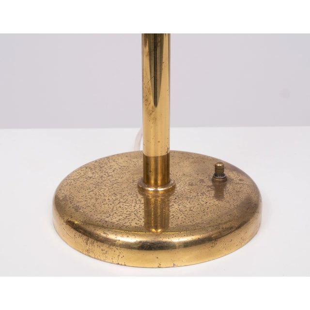 Mid-Century Modern Brass Swing Arm Desk Lamp, Germany, 1970s For Sale - Image 3 of 8