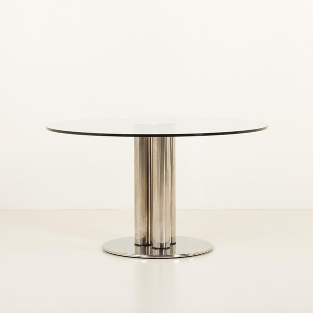 This dining table, the "marcuso", model 2352, was designed by marco zanuso and made by zanotta in italy in the 1970s. Its...