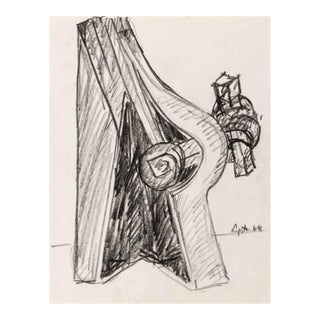 Seymour Lipton Sculpture Study Sketch, 1964 For Sale