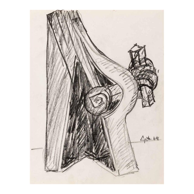 Seymour Lipton Sculpture Study Sketch, 1964 For Sale