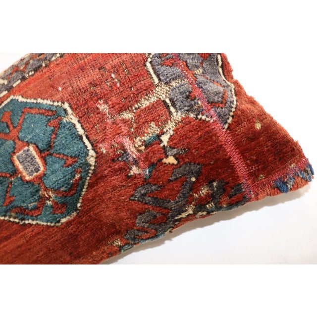 Pillow made from a persian Kurd 19th century Rug