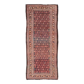 Antique Persian Kurdish Gallery Rug With All-Over Sub-Geometric Design 4'2 X 10'2 For Sale