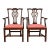 Stickley Georgian Carved Mahogany Armchairs, Pair For Sale