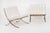 Mid Century White Barcelona Chairs by Mies Van Der Rohe for Knoll, 1970s For Sale - Image 13 of 17