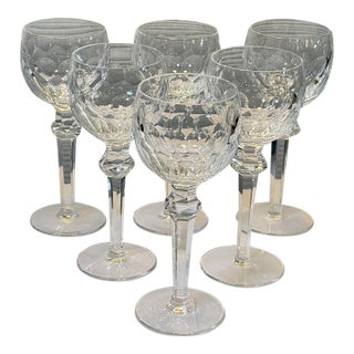 Waterford Curraghmore Hock Wine Glasses, Set of Six For Sale