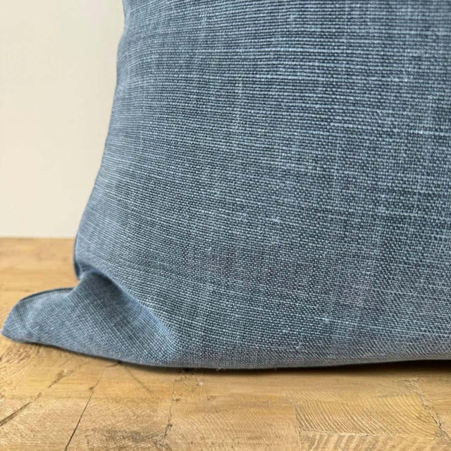 Not Yet Made - Made To Order Libeco Stonewashed Linen With Insert – Ocean For Sale - Image 5 of 6