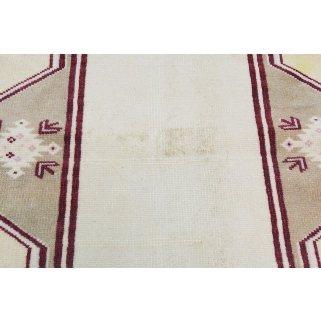 Turkish Vintage Turkish Anatolian Hand Knotted Wool Rug, 2'4x3'7 For Sale - Image 3 of 5