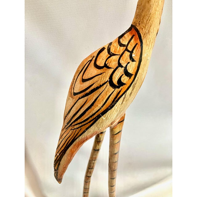 Shabby Chic Great Egret Vase For Sale - Image 3 of 7