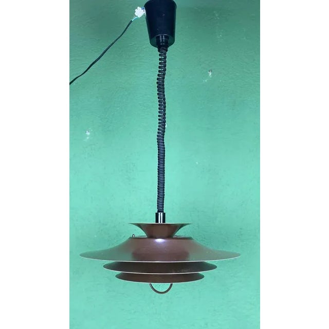 Brown Danish Lamp from Vitrika, 1960s For Sale - Image 8 of 13