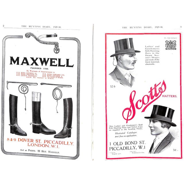 "The Hunting Diary and Guide 1929-30: A Guide and Handbook for Followers of Hounds" For Sale - Image 12 of 16