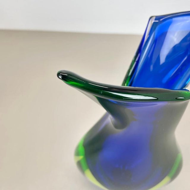 Sommerso Glass Vase by Flavio Poli for Seguso, 1970 For Sale - Image 6 of 18