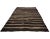 1960s Vintage Brown & Gray Striped Vintage Kilim Rug- 6′10″ × 9′4″ For Sale