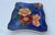 1940s 1940's Wild Roses Cobalt Blue Ceramic Catchall Dish For Sale - Image 5 of 7