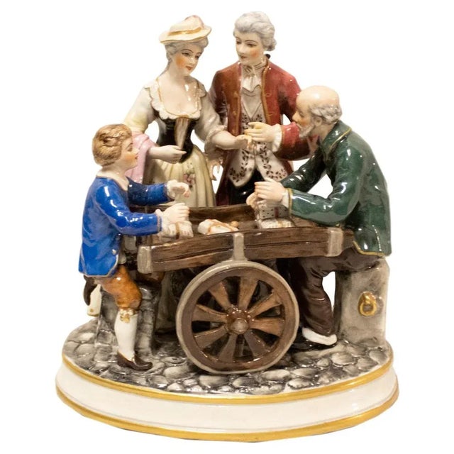 Ceramic 20th Century Enamelled Porcelain Decorative Sculpture by Artist Salvador Mallol, Spain, 1950s For Sale - Image 7 of 7