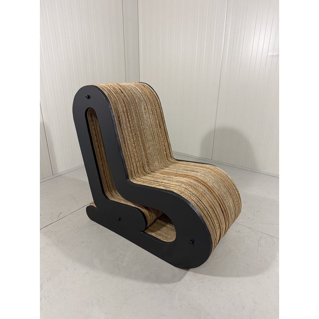 Sculpted Cardboard and MDF Lounge Chair, 1990s For Sale - Image 12 of 18