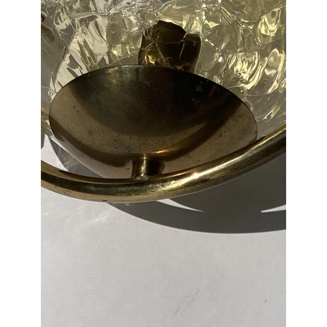 Frosted Glass Hanging Lamp and Wall Sconces Set from Doria Leuchten, Set of 3 For Sale - Image 13 of 18