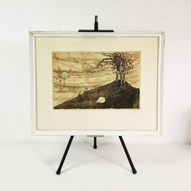 Lars Bo, Surreal Graphics, 1960s, Aquatint Etching For Sale - Image 7 of 14