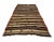 hand woven vintage striped Kilim rug from Afyon region of Turkey. Approximately 50-60 years old. In good condition