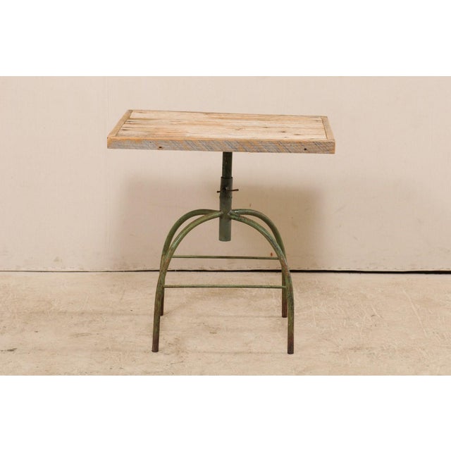 Mid-Century Modern Mid 20th Century Vintage Industrial Style Side Table For Sale - Image 3 of 11