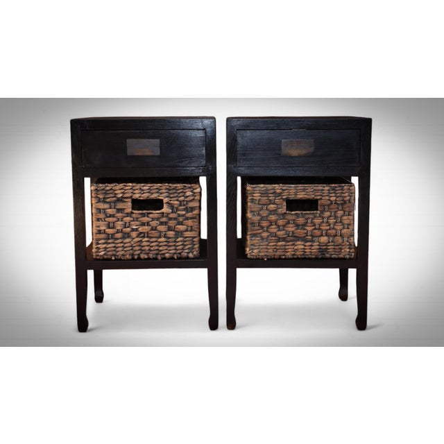 Vintage Lombok Canton Bedside Tables in Ash, 2010s, Set of 2 For Sale - Image 4 of 18