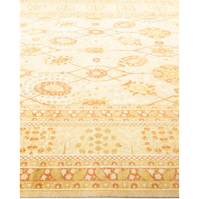 Solo Rugs Mogul, One-of-a-Kind Hand-Knotted Area Rug - Ivory, 8' 2" x 10' 7" For Sale - Image 4 of 8