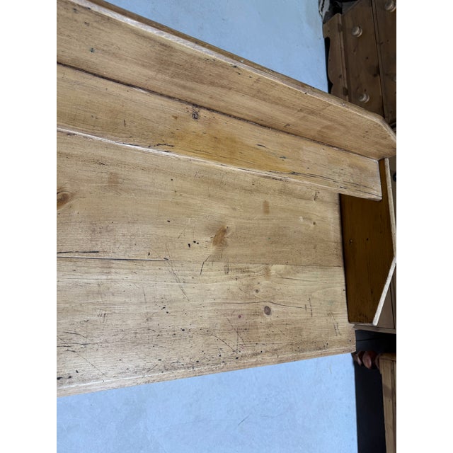 Antique Pine Two Over Two Drawers - Chest of Drawers With Gallery Back - From England For Sale - Image 9 of 18