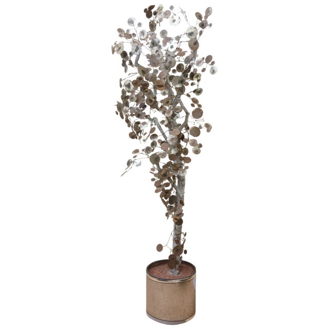 Curtis Jere Raindrop Life Size Tree Sculpture Vintage Final Sale For Sale