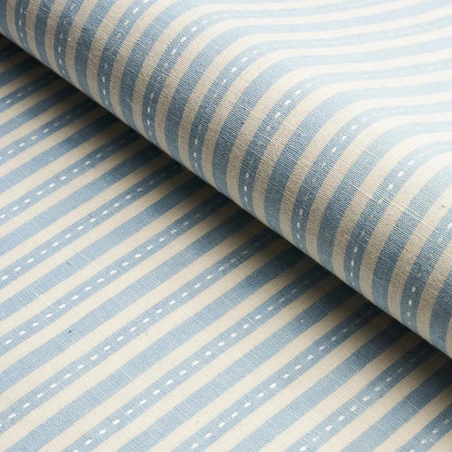 Printed on a linen-hemp blend with a running-stitch detail, Mathis Ticking Stripe is an interesting, textural take on...