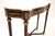 Wood Vintage French Walnut Console Table with Marble Top, 1930 For Sale - Image 7 of 11