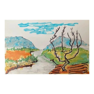 1967 Alexandra Merker Canadian Landscape For Sale
