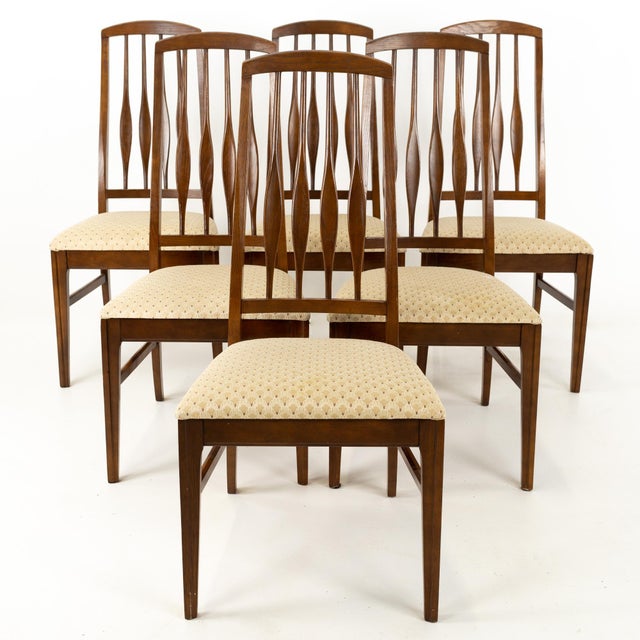 Koefoeds Hornslet Eva Style Keller Mid Century Walnut Dining Chairs