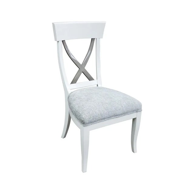 Transitional Fremarc Designs Equis Side Chair For Sale - Image 3 of 3