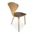Set of Four Normal Cherner Walnut Dining Chairs With Leather Seats and Backs For Sale - Image 16 of 18