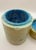 Mid 20th Century Italian Carved Blue Onyx Lidded Stone Container | Mid-Century Style For Sale - Image 5 of 7