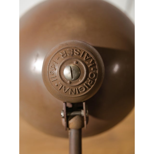Brown Bauhaus Desk lamp Model 6556 – Original KAISER-idell - Super Lampshade Brand: Kaiser Idell Model: 6614 Desk lamp...