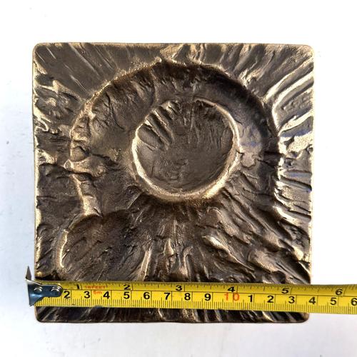 Metal Double Bronze Door Handles, 1970s, Set of 5 For Sale - Image 7 of 9