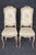 Wood Set 4 Louis XV Style Paint Decorated French Dining Room Chairs For Sale - Image 7 of 18