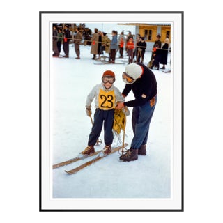 Toni Frissell 'A Young Skier' Archival Pigment Print Framed in Black For Sale