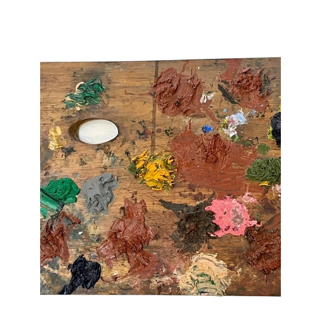 Antique French Wood Painter’s Palette For Sale - Image 4 of 8