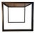 Rectangular Iron Cube Table with Embedded Wood Top, Dinner Table, Desk Table For Sale - Image 5 of 7