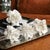 4-Piece Cameo Porcelain Flower Vase Set For Sale - Image 4 of 5